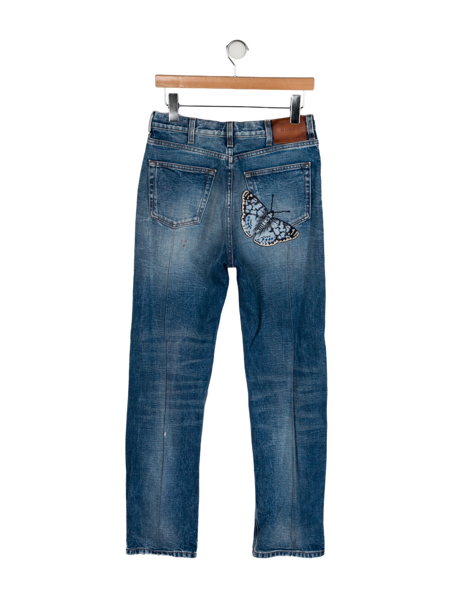 Gucci High-Rise Straight Leg Jeans